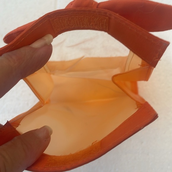 Mary Kay cosmetics velocity vinyl gift bag window bow orange - Picture 4 of 4